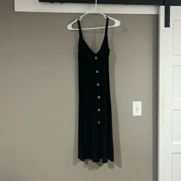 See You Monday | Dresses | Black Button Dress | Poshmark
